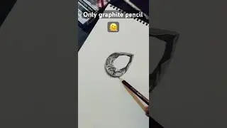 Crystal ✨realistic drawing | Graphite drawing #art #drawing #sketch