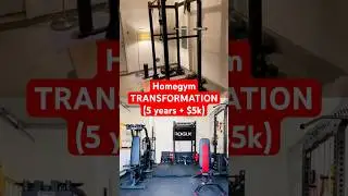 EPIC Homegym Build (5 years + $5k) #garagegym #homegym #beforeandafter #gymmotivation #gymlife