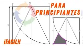 Solid Edge para Principiantes: Tutorial 1 - Boceto (Sketch) y C&aacute;lculo de &Aacute;reas