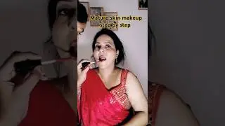Mature skin makeup tutorial step by step #makeuptutorial