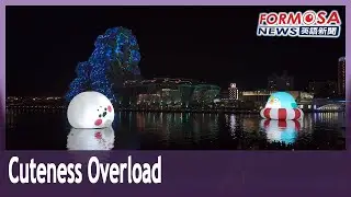 Cute giant inflatables pepper Kaohsiung&rsquo;s Love River for 2022 Creative Expo Taiwan