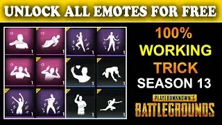 HOW TO GET FREE ALL EMOTES IN PUBG MOBILE NEW TRICK ! YOU MISS IT | New SEASON - TRICK 2025
