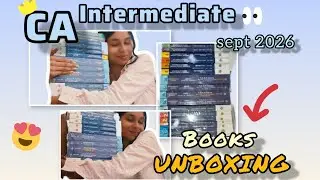 𝗖𝗔 𝗶𝗻𝘁𝗲𝗿𝗺𝗲𝗱𝗶𝗮𝘁𝗲 𝗕𝗼𝗼𝗸𝘀 𝘂𝗻𝗯𝗼𝘅𝗶𝗻𝗴❤️🎀📚𝐒𝐞𝐩𝐭 𝟐𝟎𝟐𝟔❤️🧿✨@Gourissphere #cainter  #icaistudymaterial #vlog 