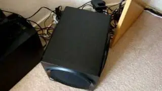 Creative Gigaworks T3 vs Logitech Z-2300 Subwoofer Bass Test excursion