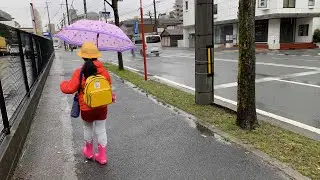 #shorts A day living in Japan with kids | life in Japan | Raining day, Kindergarten