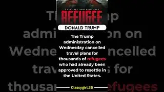 Donald Trump Action in Refu&rsquo;Gee #refugees #refugeerights  #refugeesupport