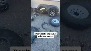 RV tire blowout 😱 Learn from our mistakes! #rvlife #roadtrip #rv #lifeontheroad #fail #rv