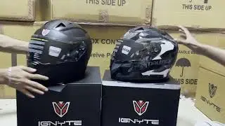 IGNYTE IGN-7 CAMO UNBOXING ISI/DOT Certified Full Face Helmet Motorbike Helmet Remove visor