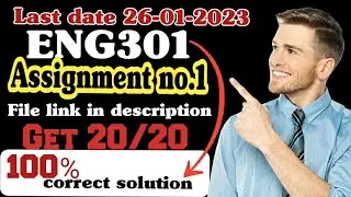ENG301 assignment no.1 solution 2023/eng301 assignment 100% correct solution#eng301#assignment1#2023