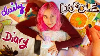 This Art Challenge is INSANE!! *2 months of the Daily Doodle Diary* (ft vooglam glasses try on)