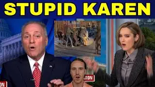 Liberal Karen SILENCED after Interrupting Republican Congressman as He Defends I.C.E.
