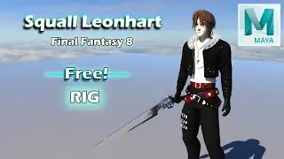 Squall Final Fantasy 8 - Free Maya Animation Rig
