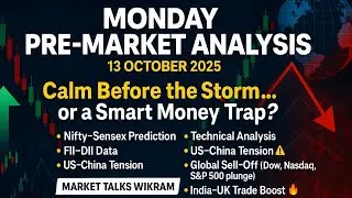Pre Market 13 Oct: Nifty Gap Down Opening? Monday Market Mein Big Twist Aayega?