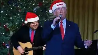 TRUMP and the fake ISS crew singing Feliz Navidad 😂😂😂 #Puppet #Viral #YouTube