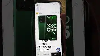 Review of POCO C55 (forest green, 128GB) purchased from Flipkart, link in description #flipkart