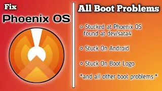 How To Fix Phoenix OS Boot Problem.. Phoenix OS found at dev/sata4 & And all other in 3 Min...😱😃