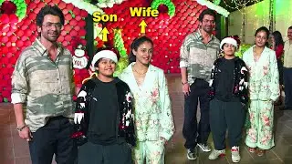 Sunil Grover Pahle Baar Dekhi Apni Wife Aarti Grover Or Son Mohan Ke Sath Ayat Sharma Birthday Party