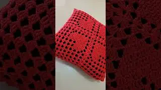 Capa para almofada de cora&ccedil;&atilde;o #crochet#decora&ccedil;&atilde;o#passoapassodecroche