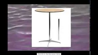 Flash Furniture Round Wood Cocktail Table with 30-Inch and 42-Inch Columns 36-Inch