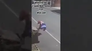 When You Buy A SpiderMan Floatie From Wish.com