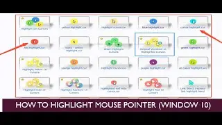 HOW TO HIGHLIGHT MOUSE POINTER  ( WINDOW 10 )