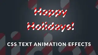 CSS3 Text Animation Effects Examples (Stripe Colors | EASY)