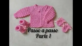Casaquinho de Crochê para Bebê - Parte 1- Pala 