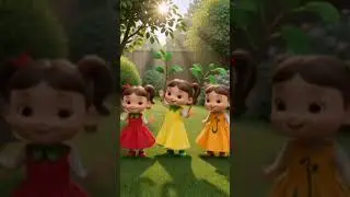 cartoon baby Girl#fruitdress#kidsfun