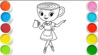 Ballerina Cappuccina Drawing, Painting & Coloring For Kids and Toddlers_ Easy Art
