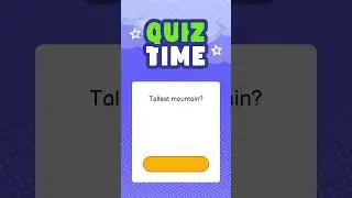 Tallest mountain | Fun GK Quiz | Test Your Knowledge | Daily Trivia Challenge