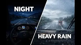 Night Drive into Rainy Morning 🌧️ - Zurich to Krakow (1200km) - ETS2 [4K Ultrawide]