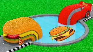 LONG CARS vs FOOD PORTAL in Teardown