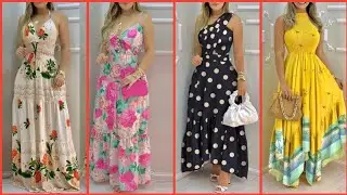 Exclusive And Impressive Designer Printed Long Gown/Maxi Dresses Collection 2021