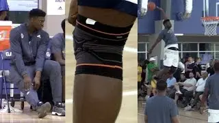 Zion Williamson KNEE PROBLEM At adidas Gauntlet, WAS NOT 100% BUT GAVE 100%