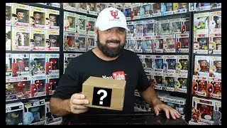 unboxing a mystery Funko pop package