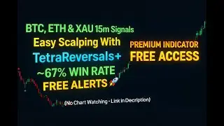 📢 BTC, ETH & XAU (Gold) 15m Signals | Premium Indicator Free | For Scalp-Swing Trading Live