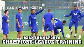 Messi, Neymar, Mbappe have fun in PSG training ahead of Juventus Champions League clash