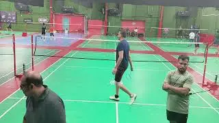 DubaiMinton-16/3/2025-Part1@ Engage/Players:Vijay,Sanil,Kiran, Hashiq,Sumesh&Jean