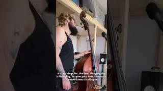 The best improv idea that always works!! #improvisation #jazzbass #jazzlesson #ambient #uprightbass