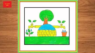World Environment Day Drawing || Save Tree Save Environment || Save Tree Save Earth ||