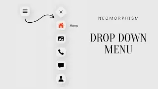 Neomorphic Dropdown Menu 