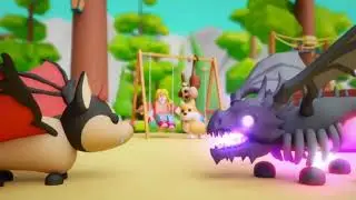 Adopt Me Official Trailer - Shadow Dragon vs Bat Dragon Who Would Really Win (Mega Neon)
