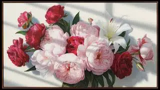LIVE Gold Frame TV Art | Elegant Art Screensaver for TV & Relaxation