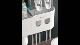 Bath Haven's Toothbrush Holder with Toothbrush Squeezer/Storage #shorts #tiktokmademebuyit