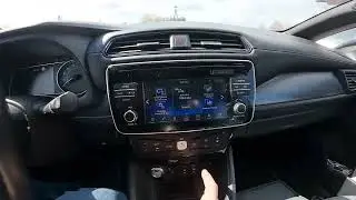 How to check your current location in the Nissan Leaf II navigation system (2017 - present)