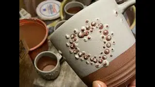 HEARTS & slipware jeweling technique (391 #pottersjournal )