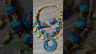 Silk thread jewellery #handmade #handwork #silkthreadjewellerymaking #silkthreadjewellery