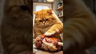 Cooking cat #catvideos #funnyvideo #cookingcats