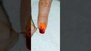 DIY super easy nail art at home using toothpick- Nail art for beginners #easyajnails #easynailart