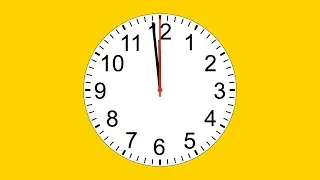 1 MIN   TIMER & ALARME   1080p   analog clock   BACKGROUND YELLOW  SIMPLE CLOCK
